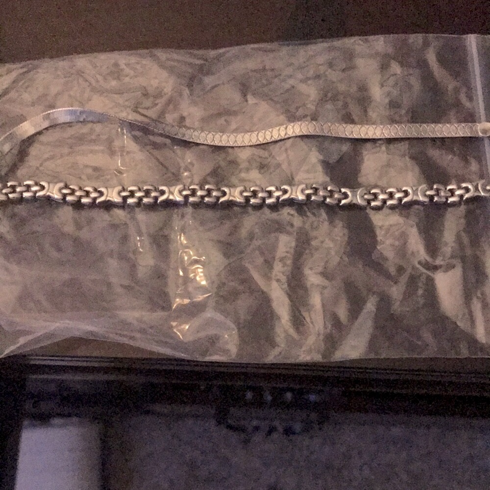 2 sterling silver bracelets